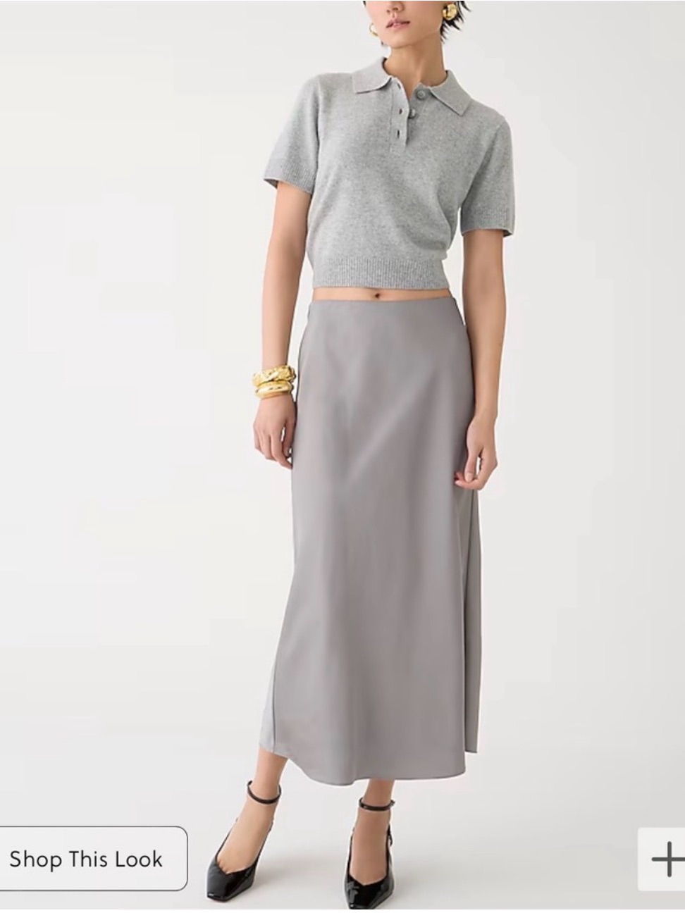 J. Crew Gwyneth Slip Skirt, Size S